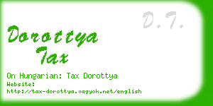 dorottya tax business card